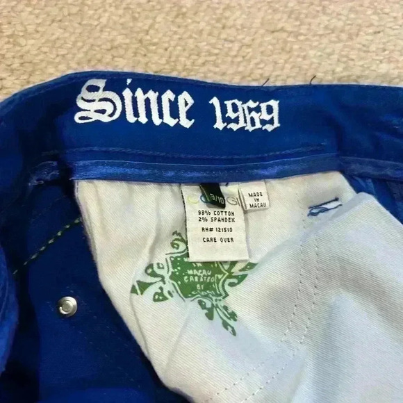 COOGI Jeans Women's Bright Blue Straight Leg Jeans size 9/10. EUC. Embroidered - Picture 14 of 16